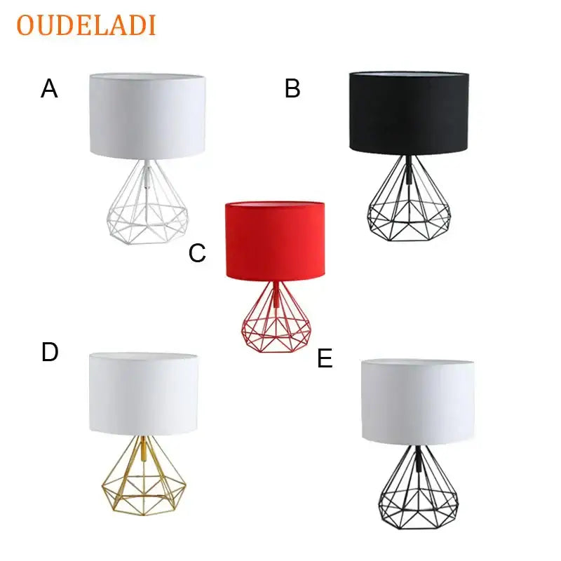 Gold Geometric Desk Lamp