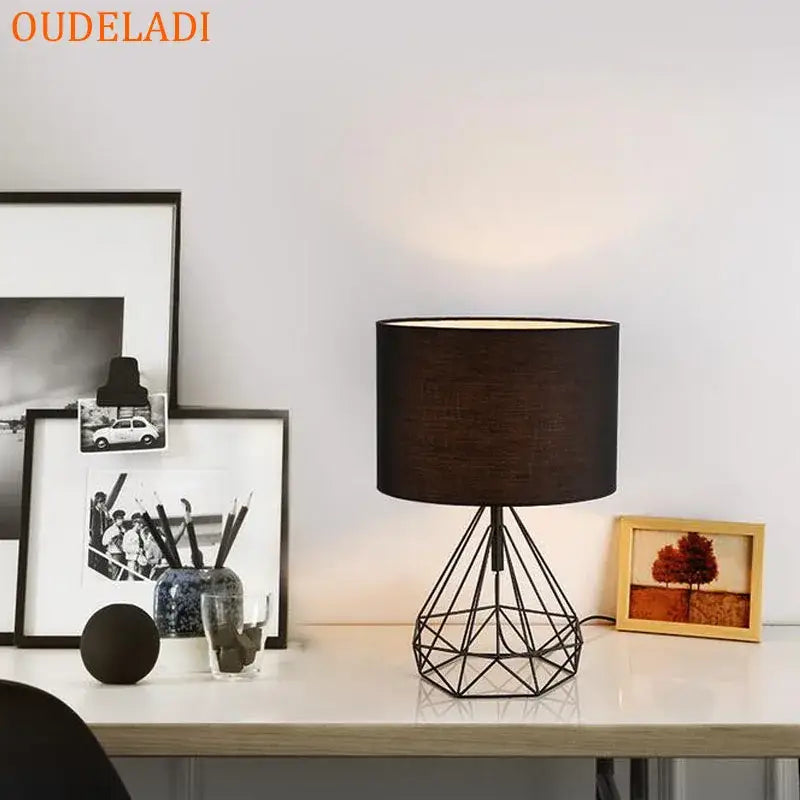 Gold Geometric Desk Lamp