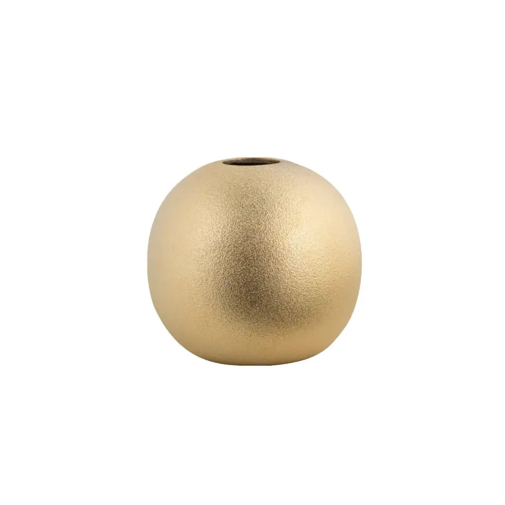Gold Silver Spherical Vase
