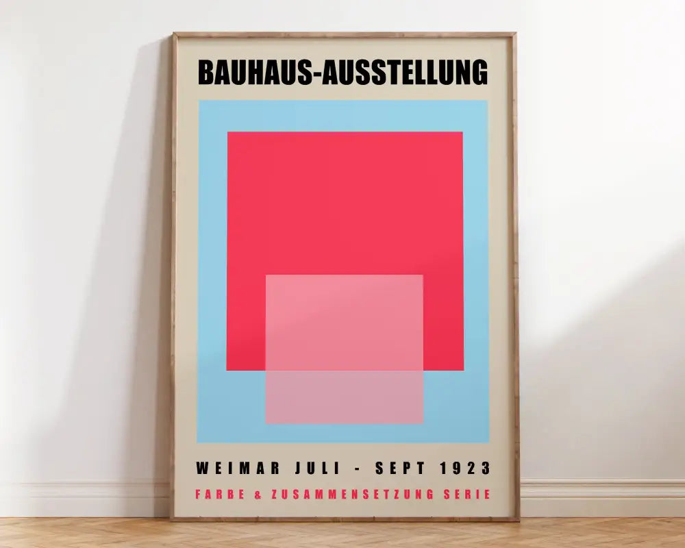 Orange Teal Geometric Poster