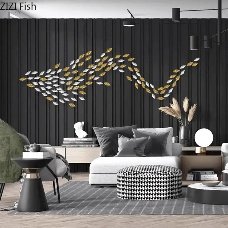 Metallic Fish Wall Art