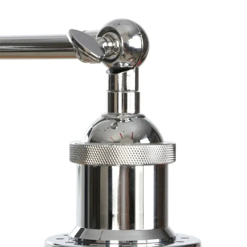 Chrome Glass Wall Sconce Dual-Light Industrial