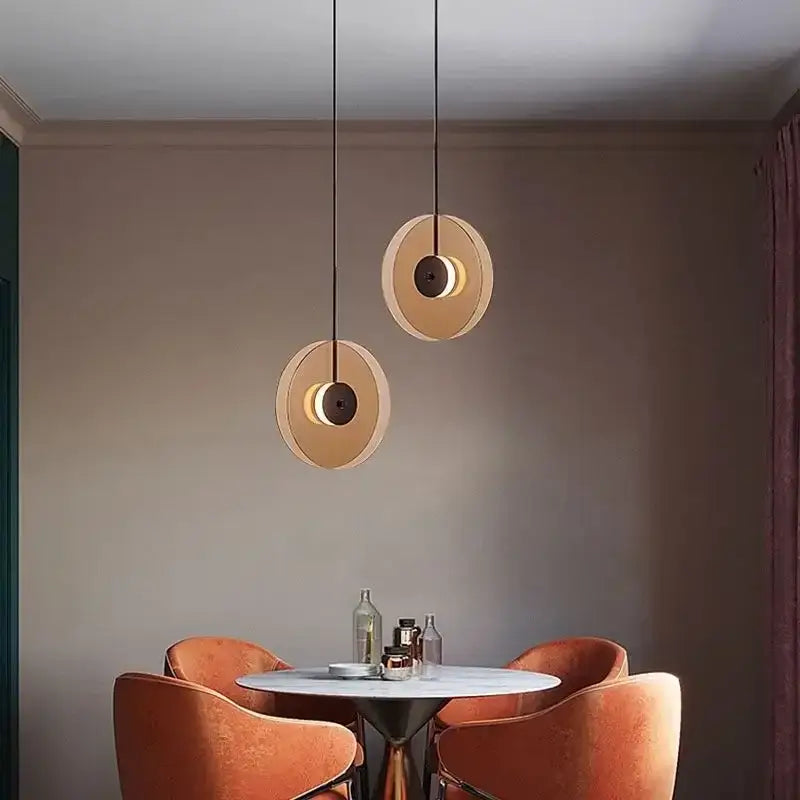 Gold Glass Art Chandelier