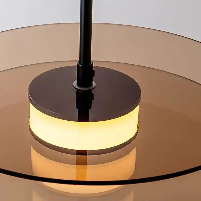 Gold Glass Art Chandelier