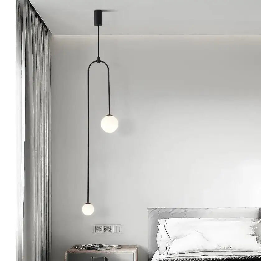Brass Glass Ball Pendant Style B Design