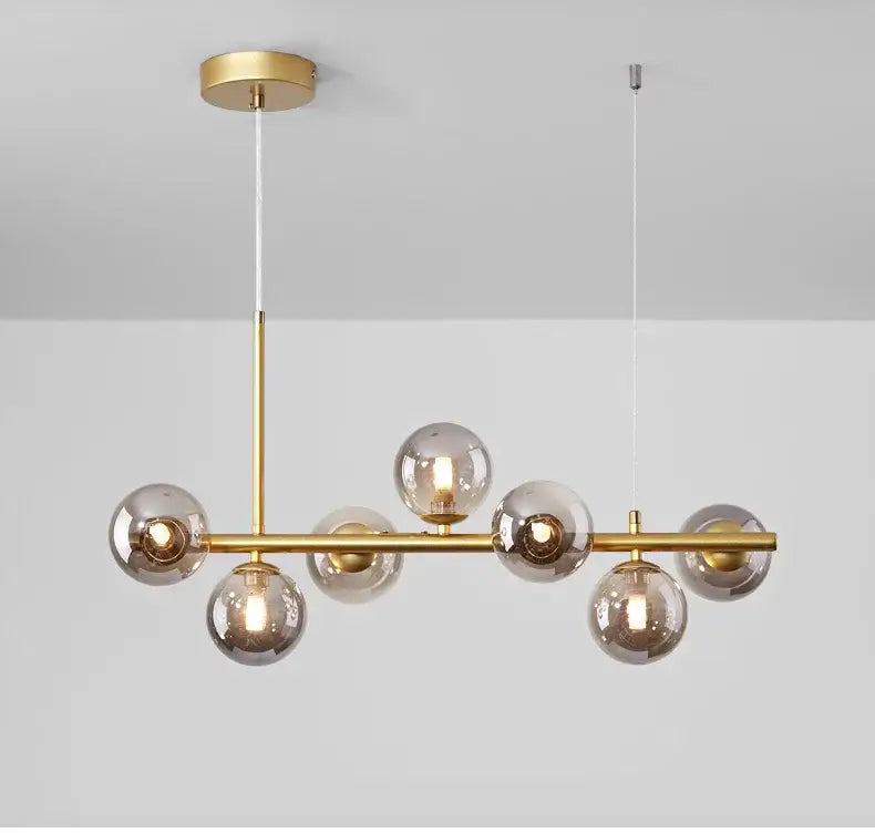 Black Glass Ceiling Chandelier