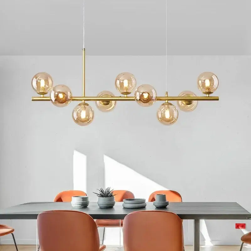 Black Glass Ceiling Chandelier