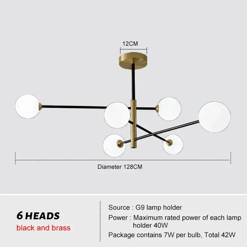 Geometric Brass Pendant Light