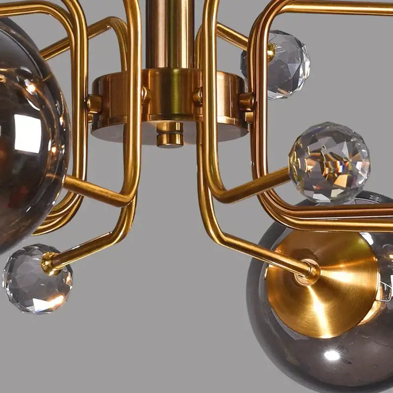 Gold Crystal Bubble Chandelier