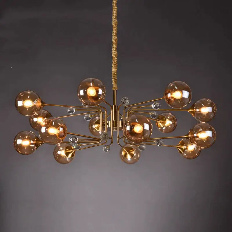 Gold Crystal Bubble Chandelier