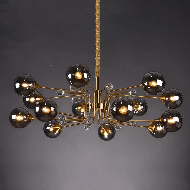 Gold Crystal Bubble Chandelier
