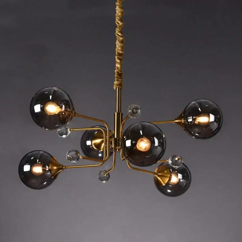 Gold Crystal Bubble Chandelier