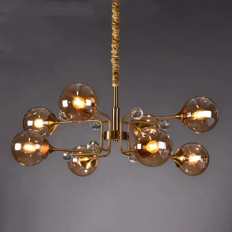 Gold Crystal Bubble Chandelier