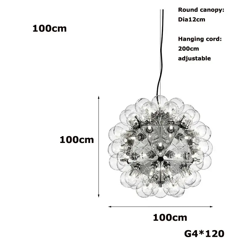 Glass Bubble Island Chandelier