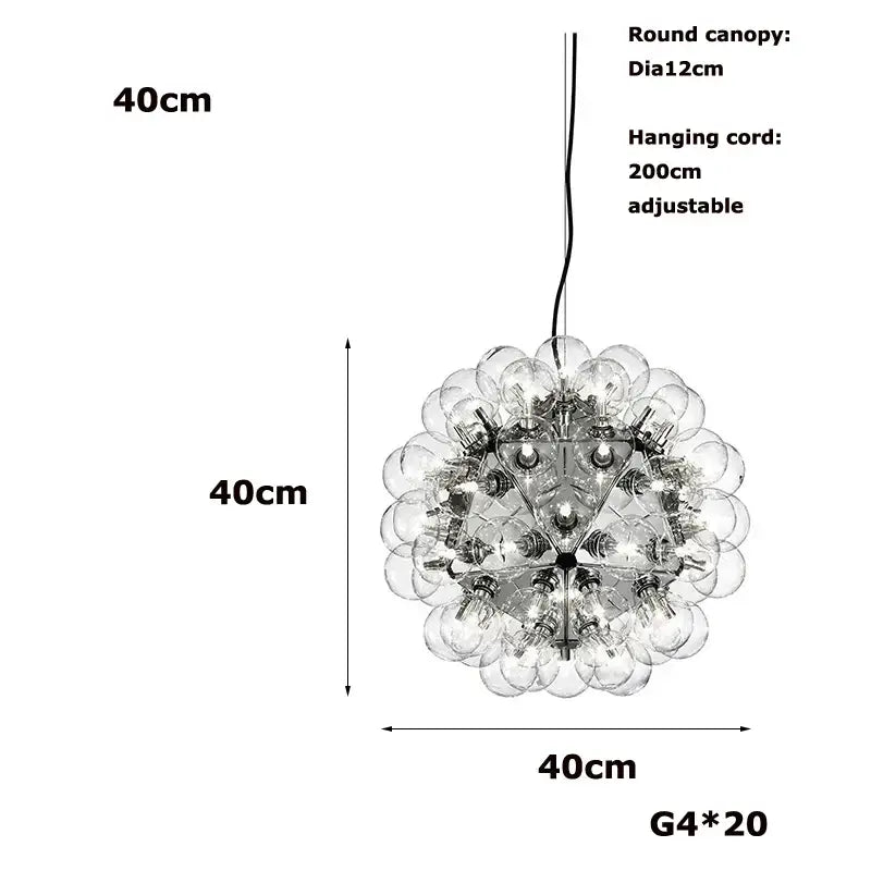Glass Bubble Island Chandelier