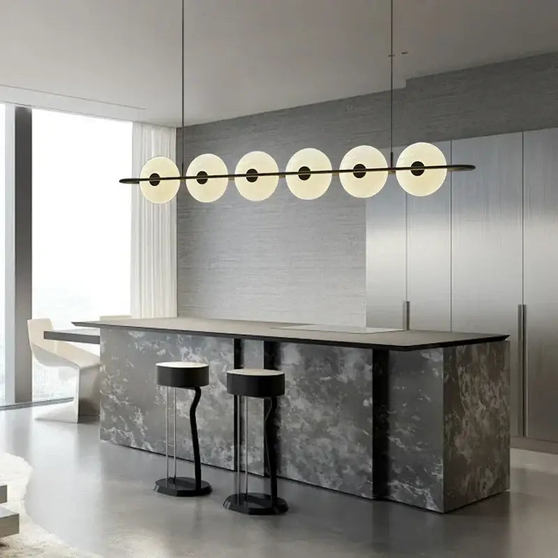 Modern Black White Chandelier