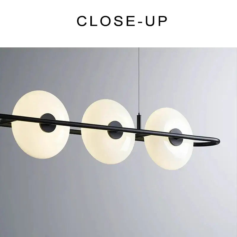 Modern Black White Chandelier