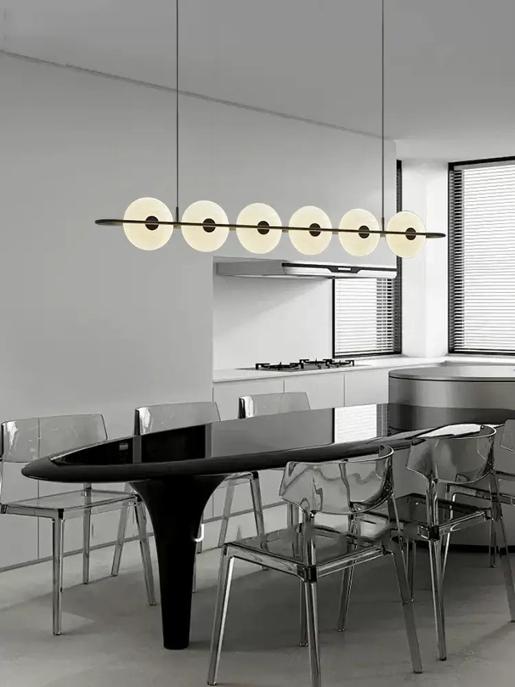 Modern Black White Chandelier