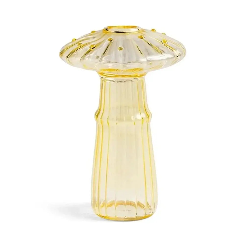 Colorful Mushroom Glass Vase
