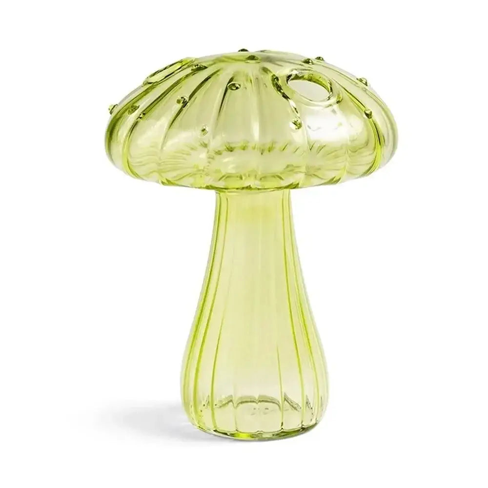 Colorful Mushroom Glass Vase