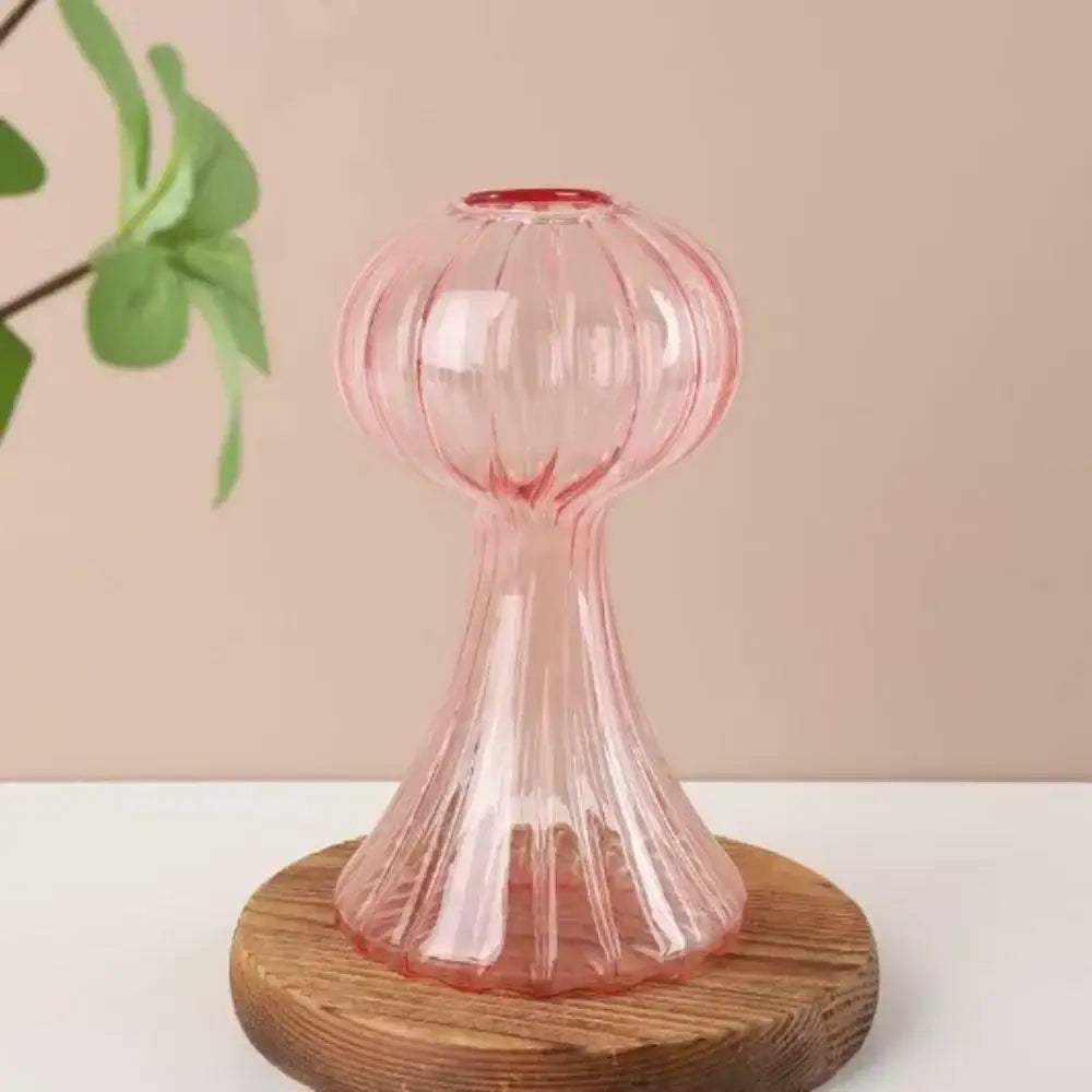 Colorful Mushroom Glass Vase