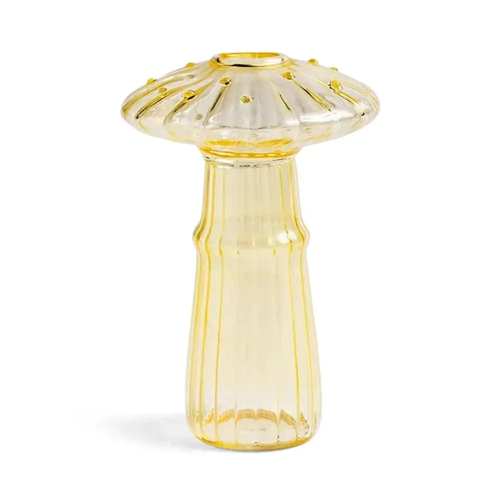 Translucent Glass Mushroom Vase