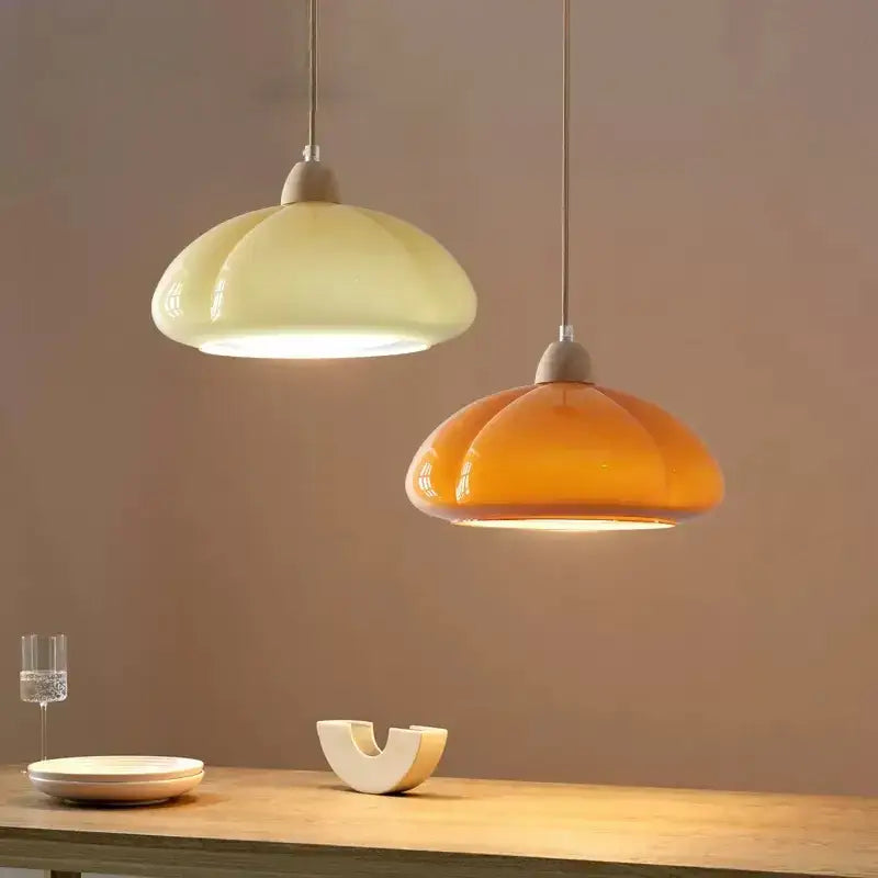 Amber Glass Pendant Lamp
