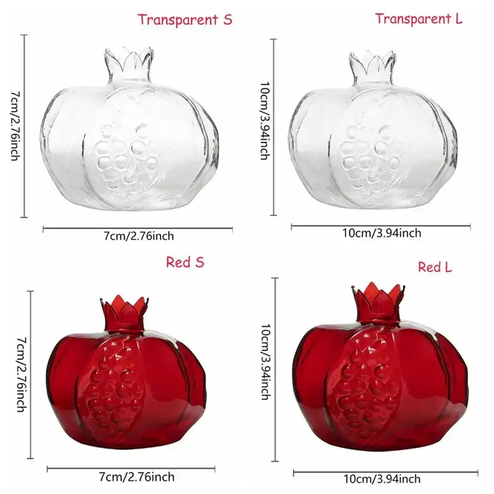 Pomegranate Glass Vase
