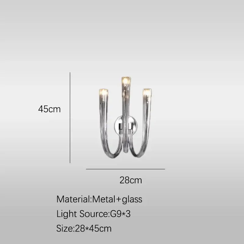 Glass Tube Dining Chandelier