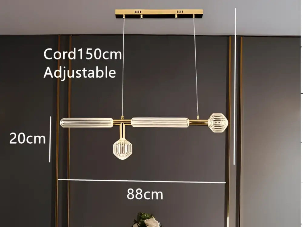 Glass Starburst LED Chandelier