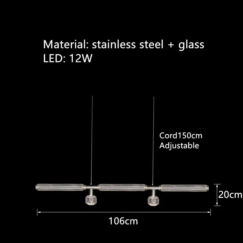 Glass Starburst LED Chandelier