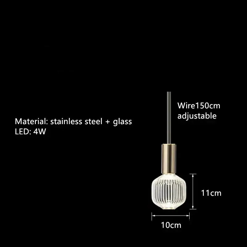 Glass Starburst LED Chandelier