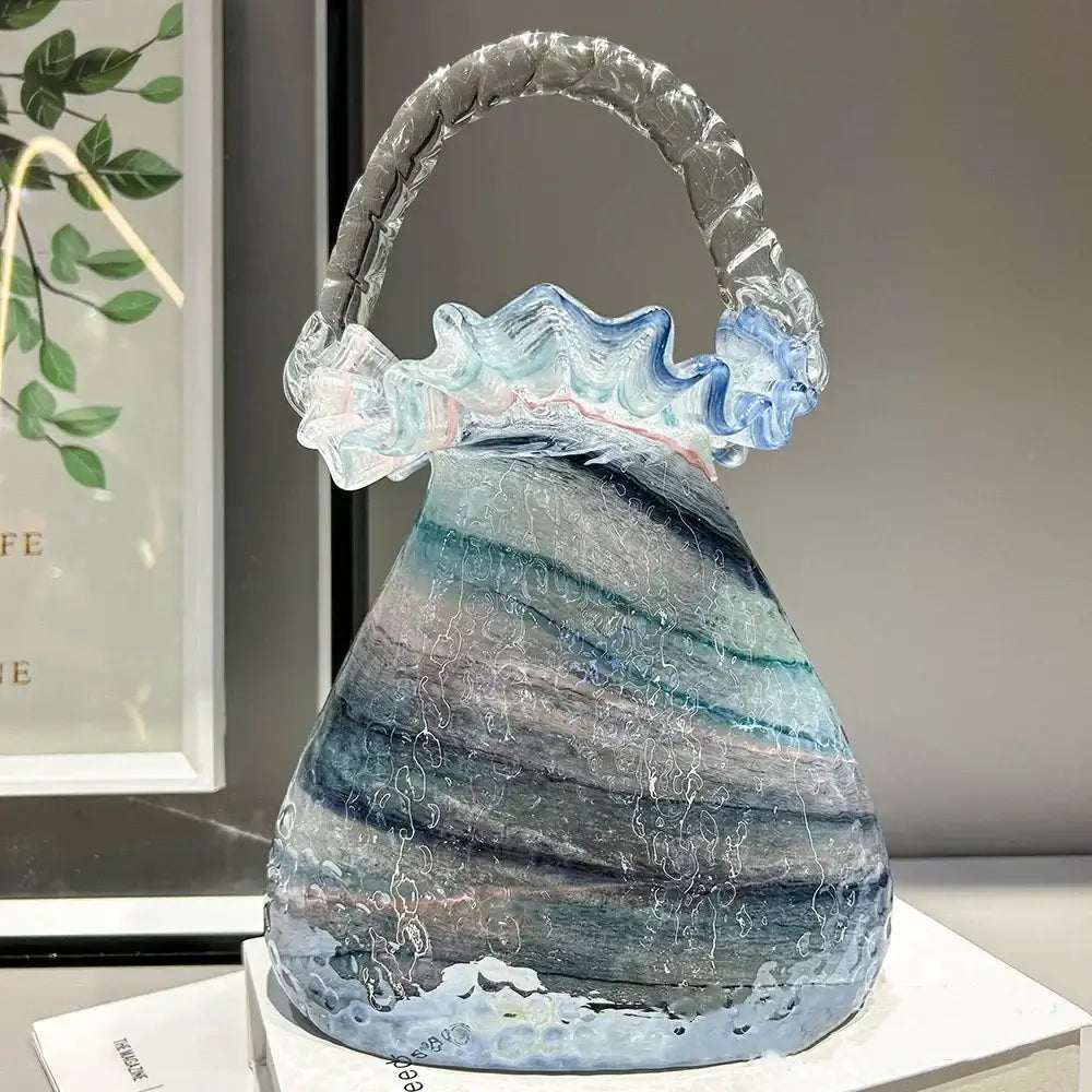 Glass Handbag Vase
