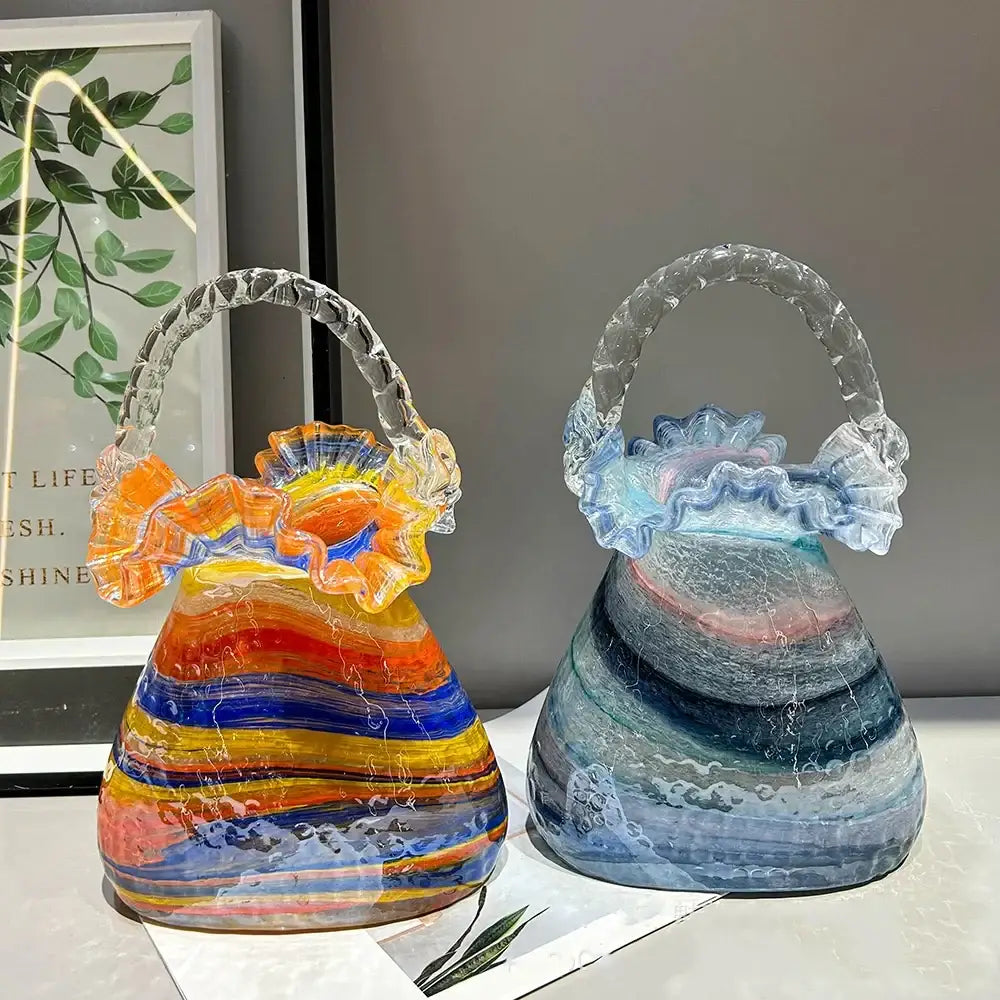 Glass Handbag Vase