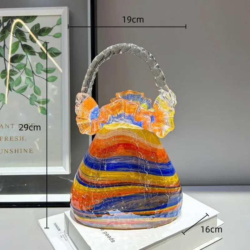 Glass Handbag Vase