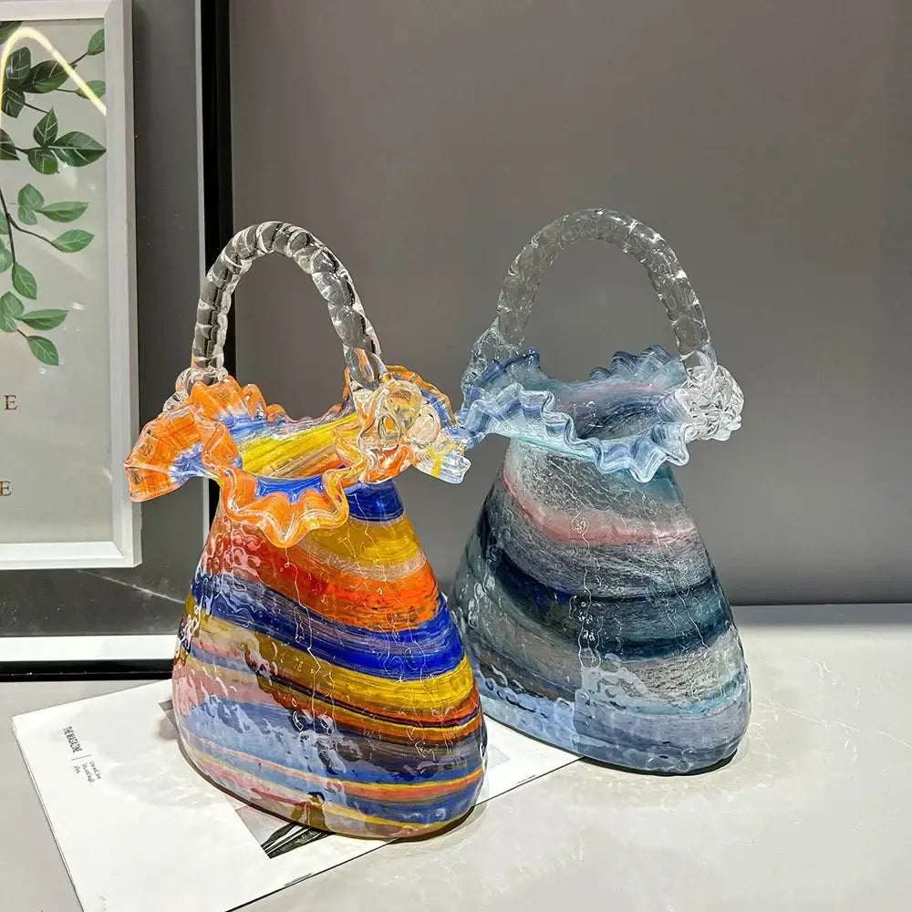 Glass Handbag Vase