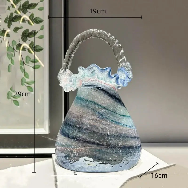 Glass Handbag Vase