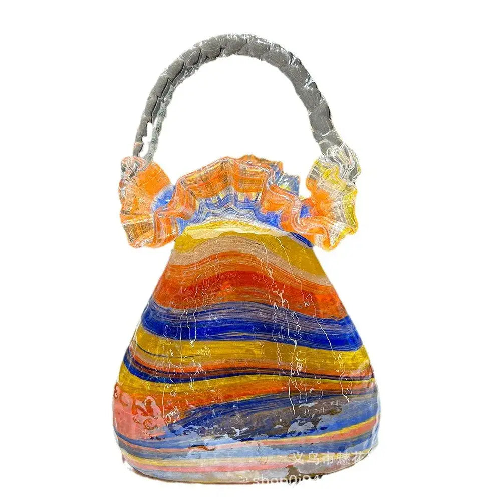 Glass Handbag Vase