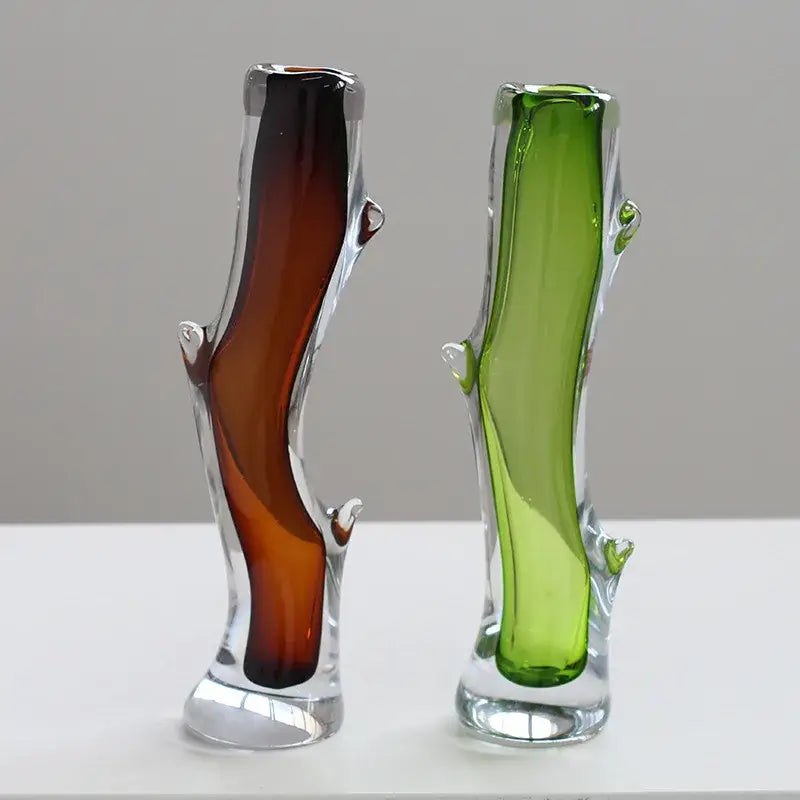 Fork Shape Glass Vase