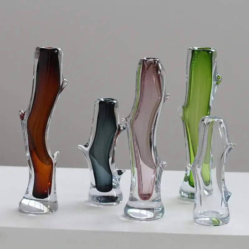 Fork Shape Glass Vase
