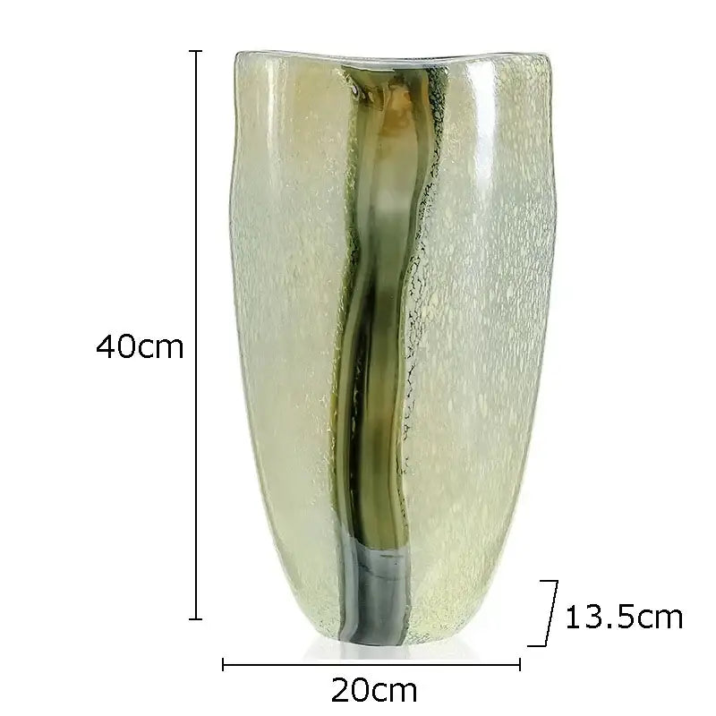 Marbled Glass Vase