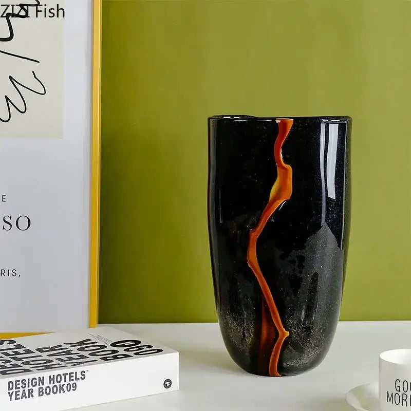 Marbled Glass Vase