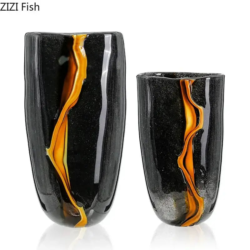 Marbled Glass Vase