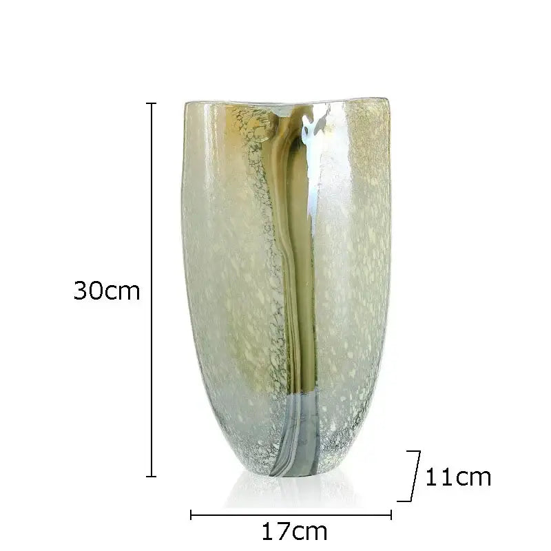 Marbled Glass Vase