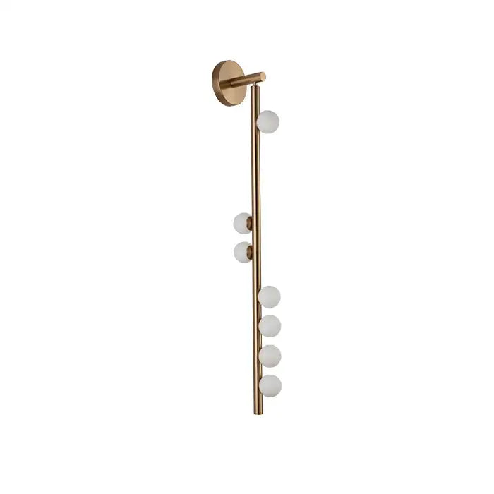 Gold Glass Spherical Sconce