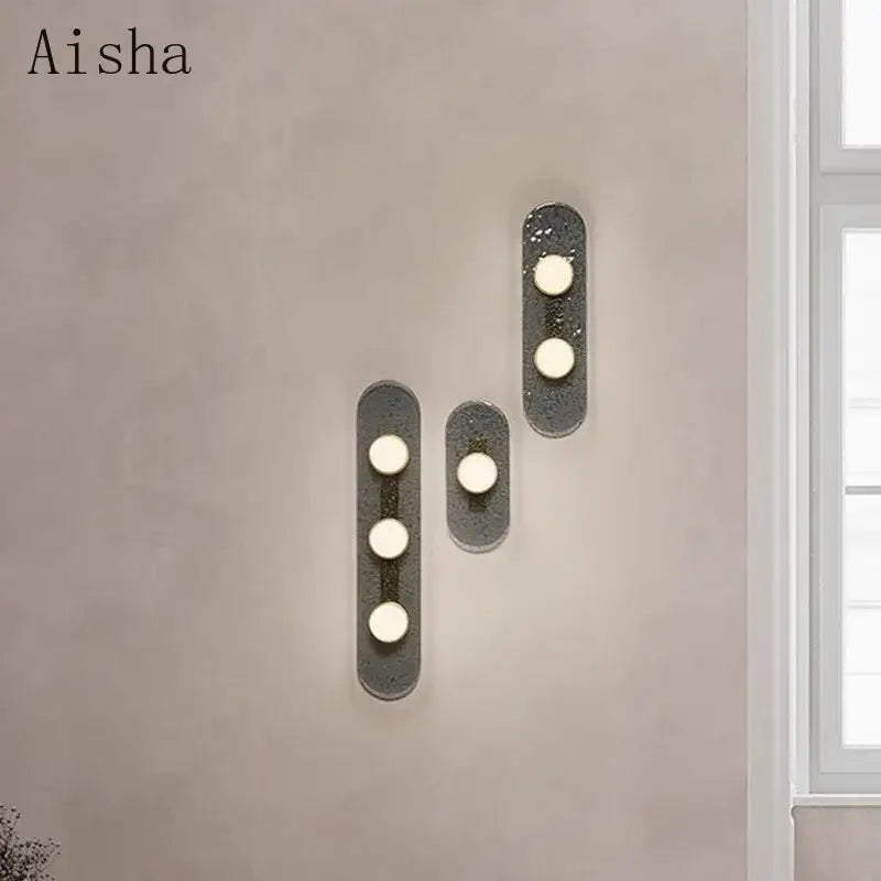 Glass Triple Wall Lamp
