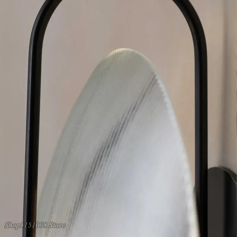 Ribbed Glass Wall Lamp