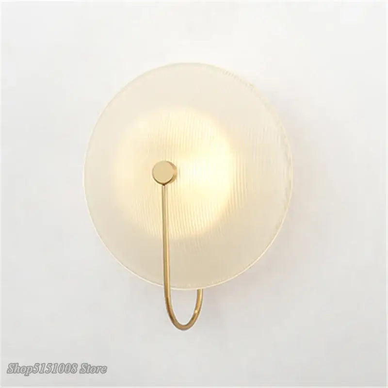 Ribbed Glass Wall Lamp