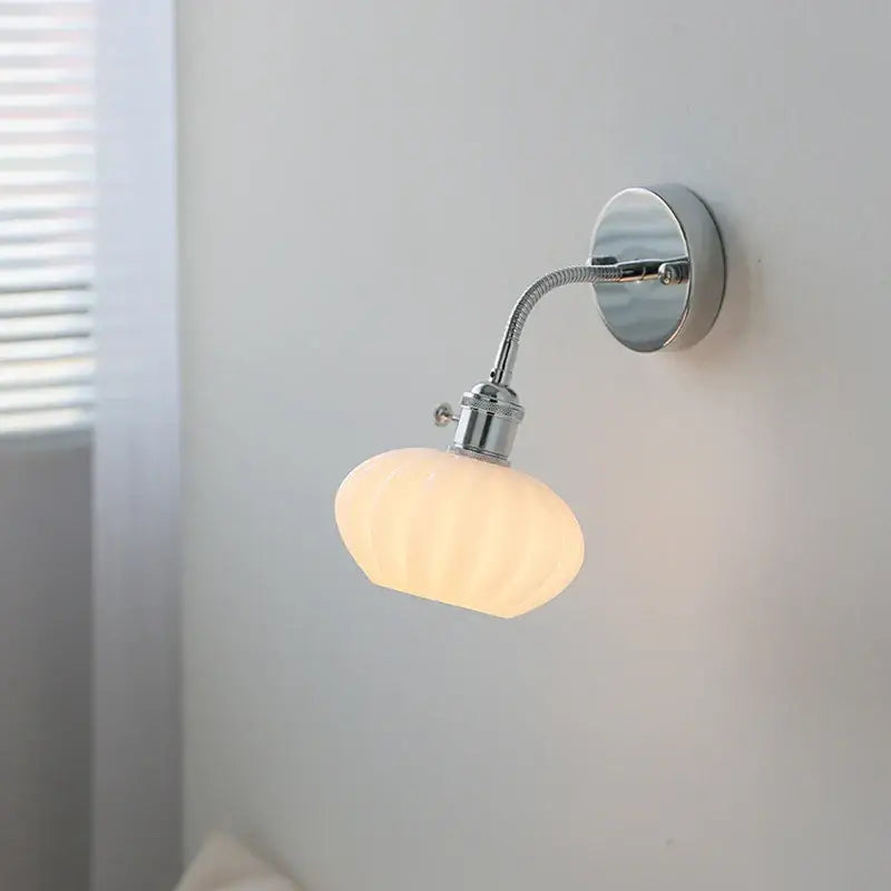 Chrome Glass Adjustable Sconce