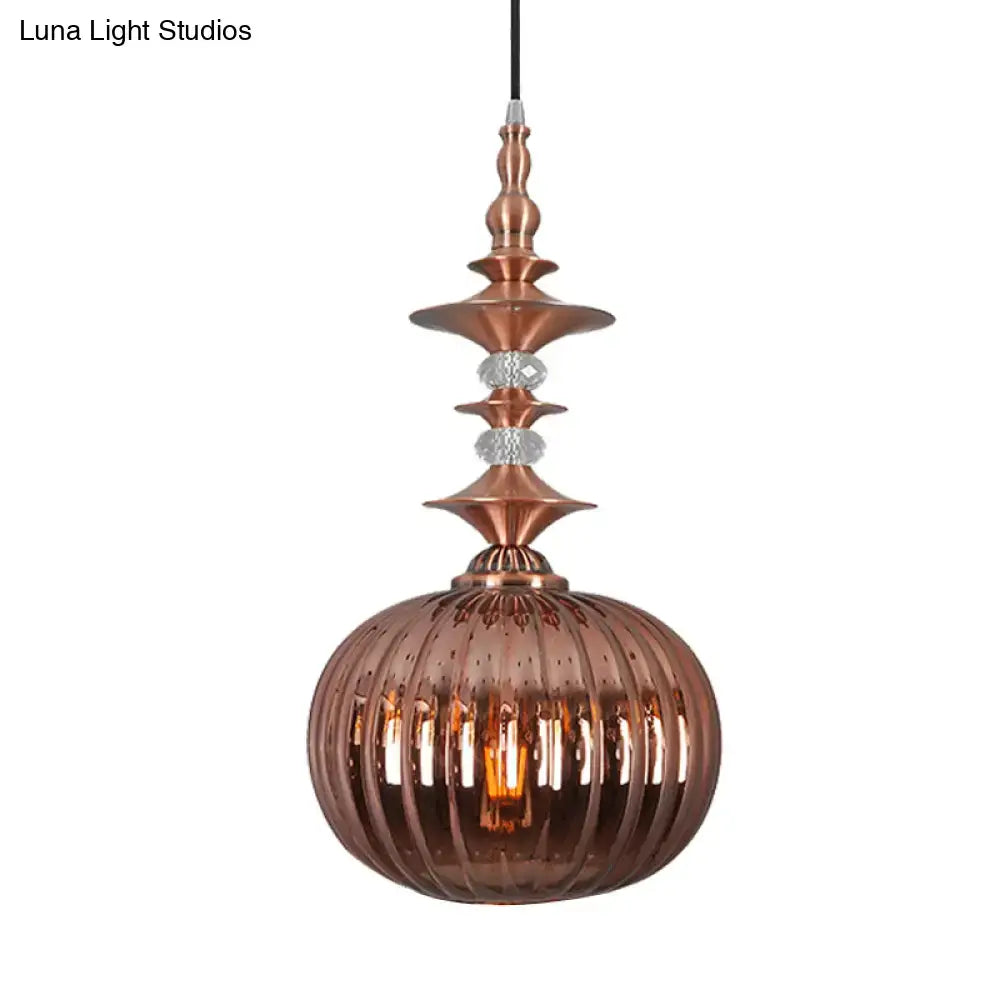 Chrome Copper Pendant Light